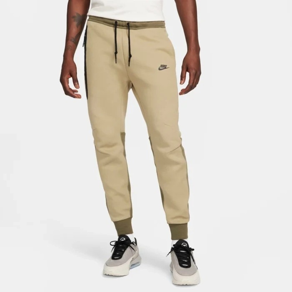 Nike Tech Fleece Jogger Pant Men's Large L Neutral Olive Slim Tapered FB8002-276